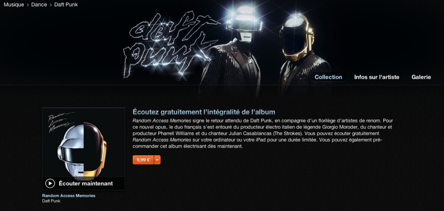 nouvel album de daft punk