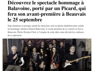 Article du Courrier Picard sur Balavoine Ma Bataille