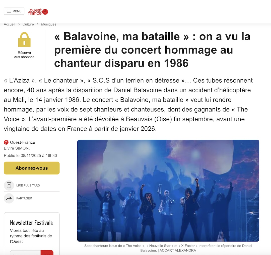balavoine ma bataille ouest france